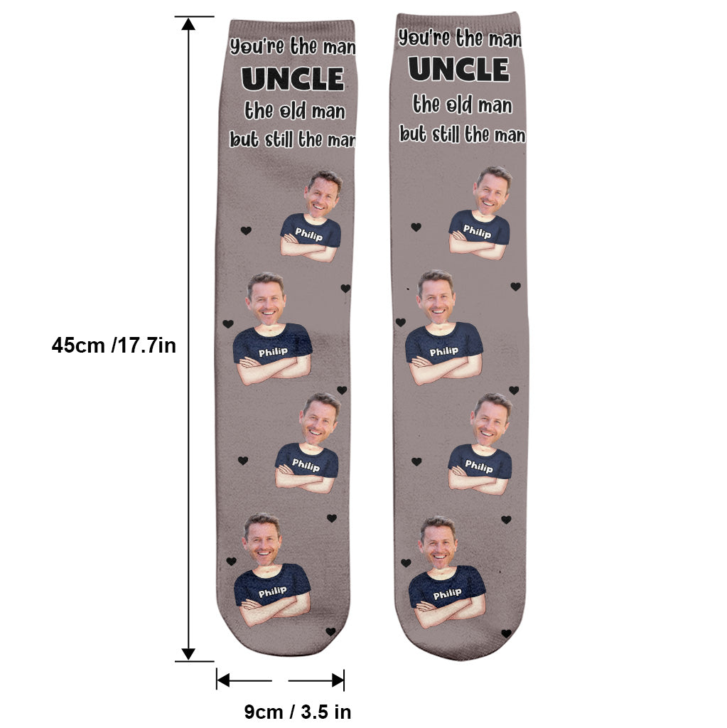 Tu es le meilleur ! – Cadeau pour papa, grand-père, oncle, mari – Chaussettes personnalisées