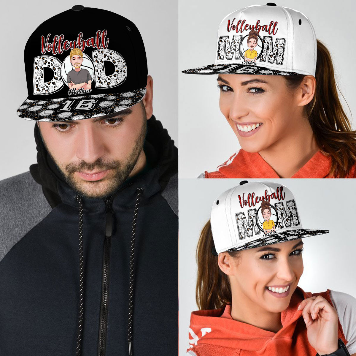 Maman de volley-ball - Casquette de volley-ball personnalisée