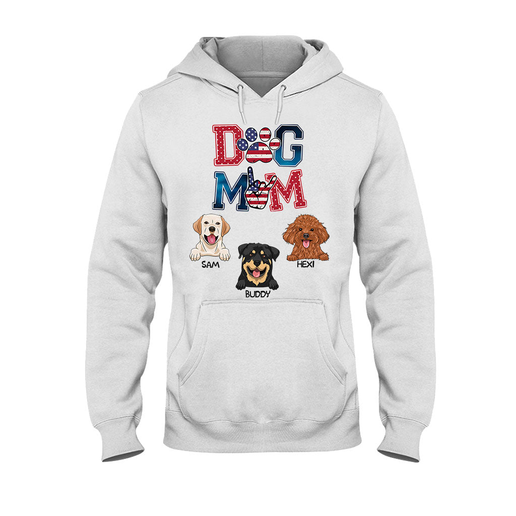 Maman de chien américaine - T-shirt et sweat à capuche personnalisés pour chien
