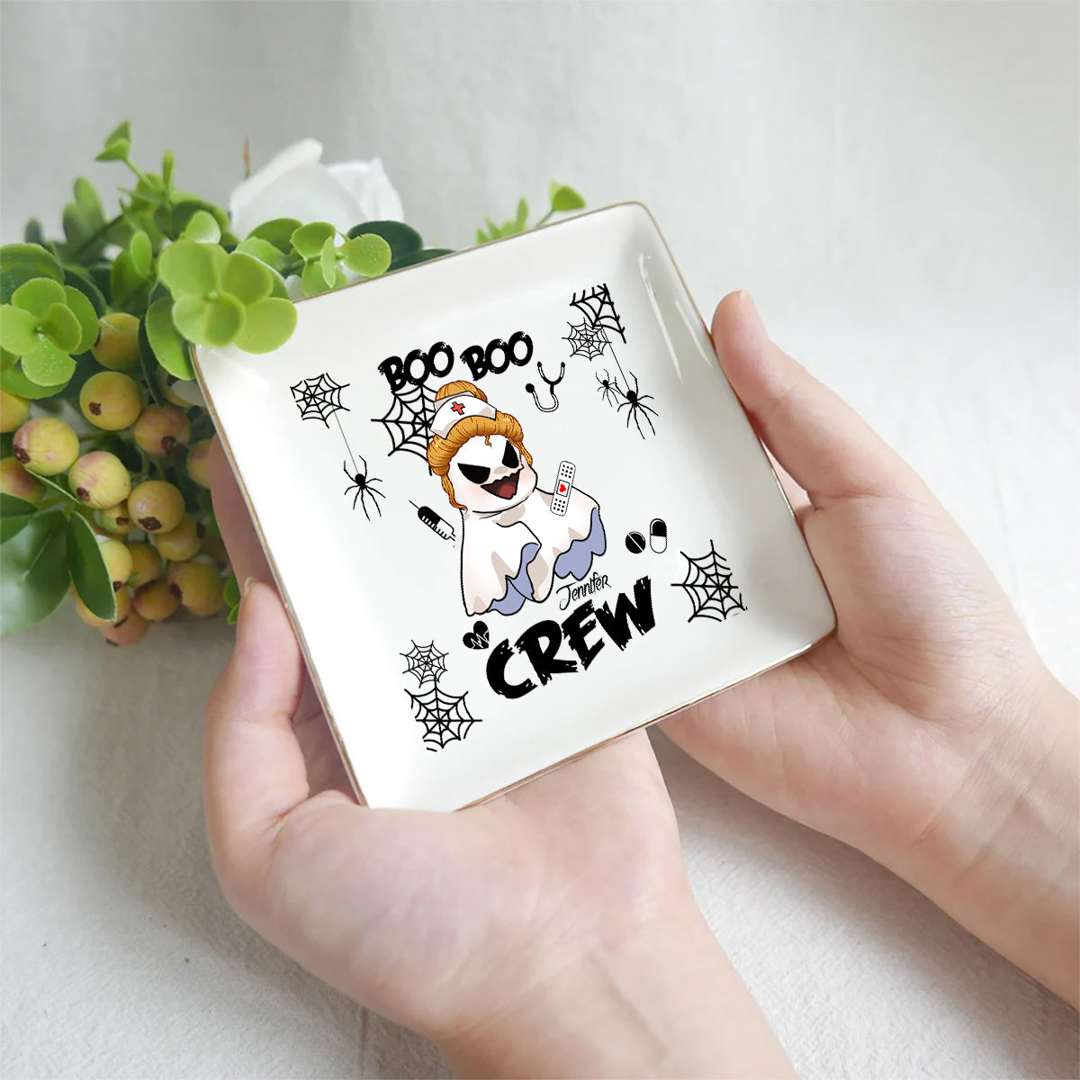 Boo Boo Crew - Personalized Nurse Jewelry Dish