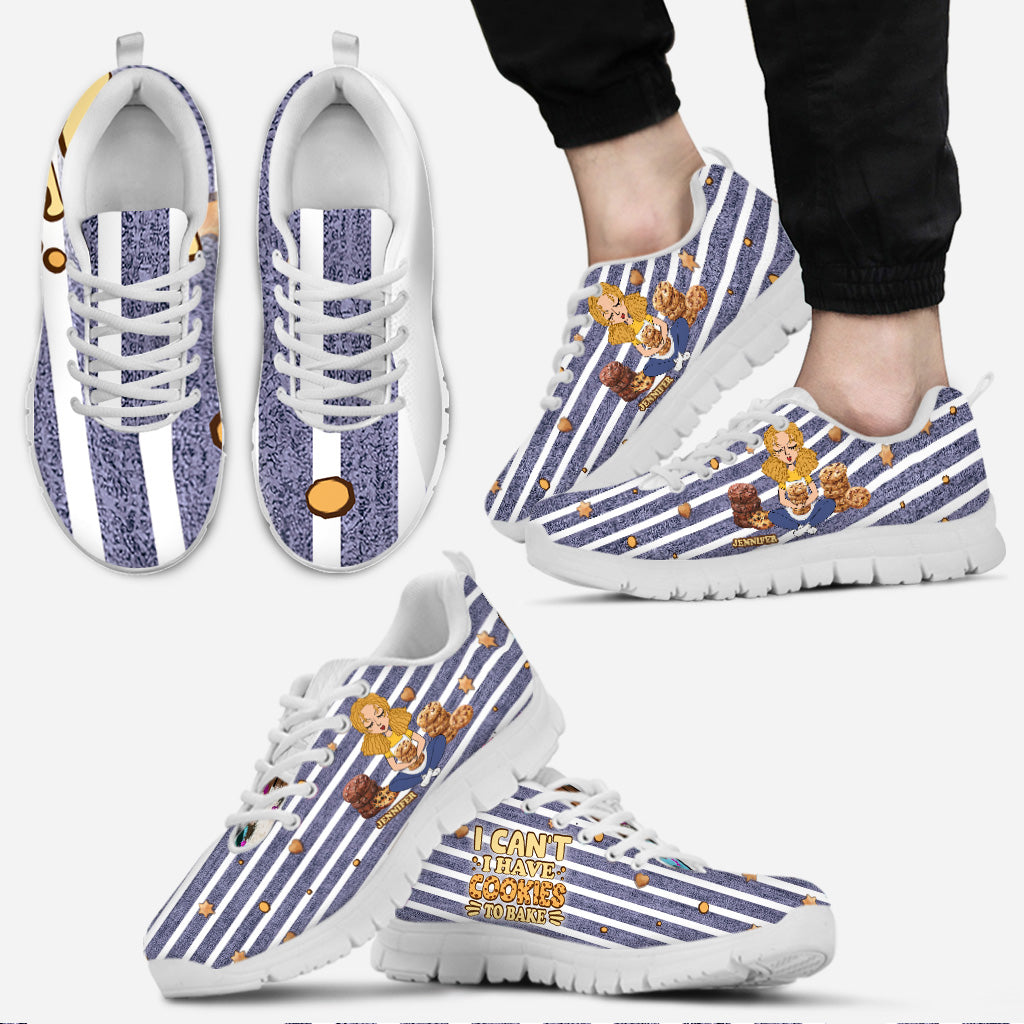 Je ne peux pas, j'ai des cookies à faire cuire ! – Baskets personnalisées pour la pâtisserie