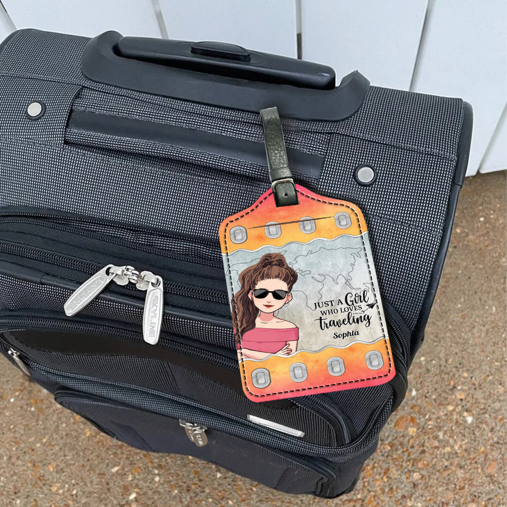 Il est temps de vivre une nouvelle aventure ! – Cadeau de voyage pour maman, fille, petite-fille, épouse, petite amie, amie – Étiquette à bagages en cuir personnalisée