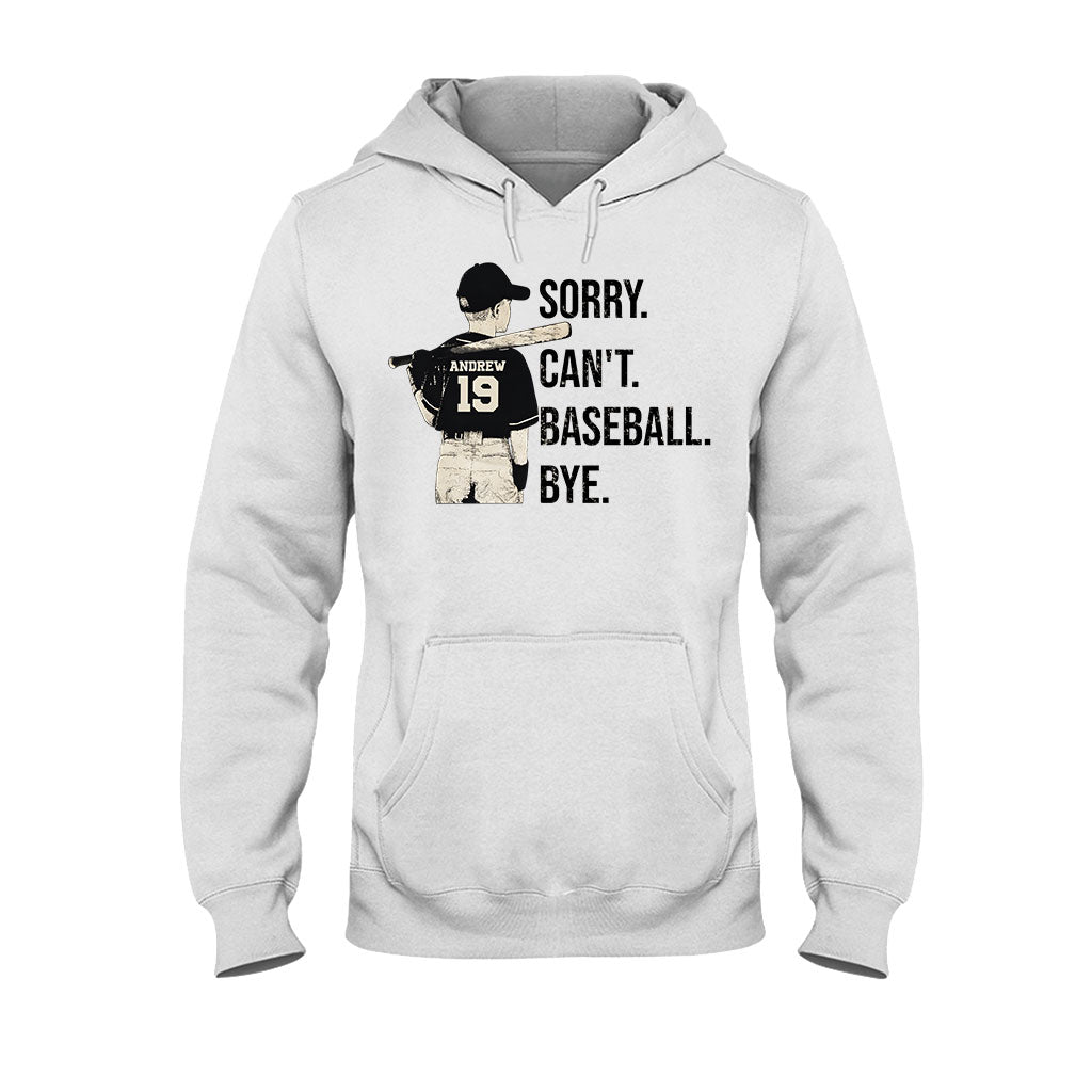 Désolé, je ne peux pas jouer au baseball. Au revoir ! - T-shirt et sweat à capuche personnalisés sur le thème du baseball