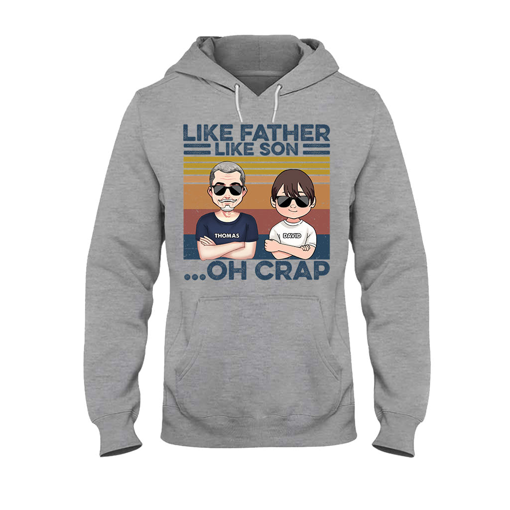Like Father Like Son - Gift for dad, dad - Personalized T-shirt And Hoodie