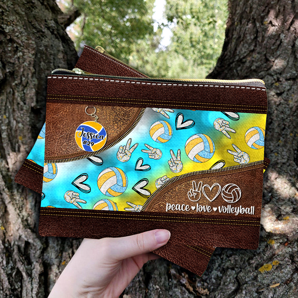 Volleyball Peace Love - Pochette de volley-ball personnalisée