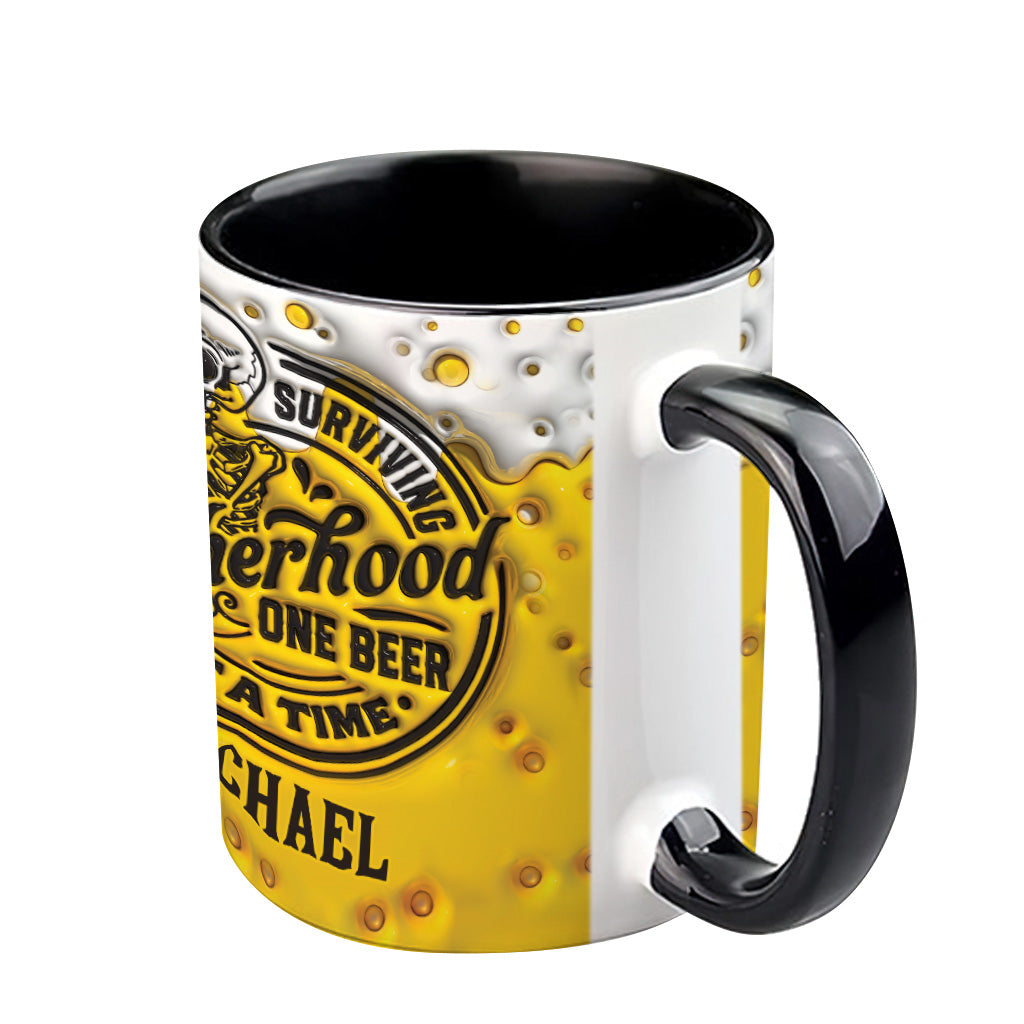Survivre à la paternité - Mug personnalisé pour papa