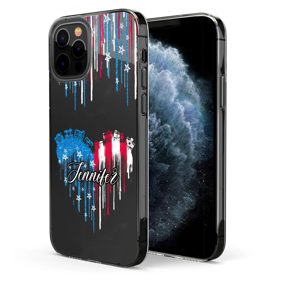 Passion pour la photographie - Coque de téléphone transparente personnalisée avec photo