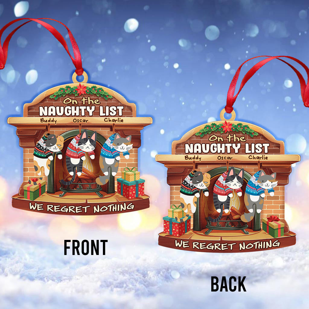 Naughty Cat - Personalized Cat Ornament