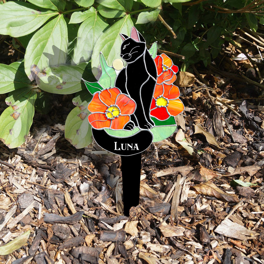 Plaque décorative personnalisée Chat Noir en acrylique