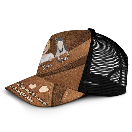 Quelle belle chose ! - Casquette de camionneur personnalisée avec motif cheval