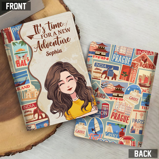 Collectionnez les souvenirs, pas les objets - Cadeau de voyage pour maman, fille, petite-fille, épouse, petite amie, amie - Porte-passeport personnalisé