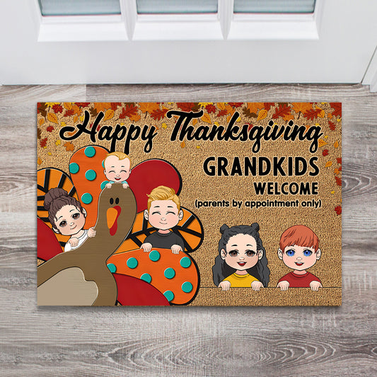 Happy Thanksgiving - Personalized Grandma Doormat
