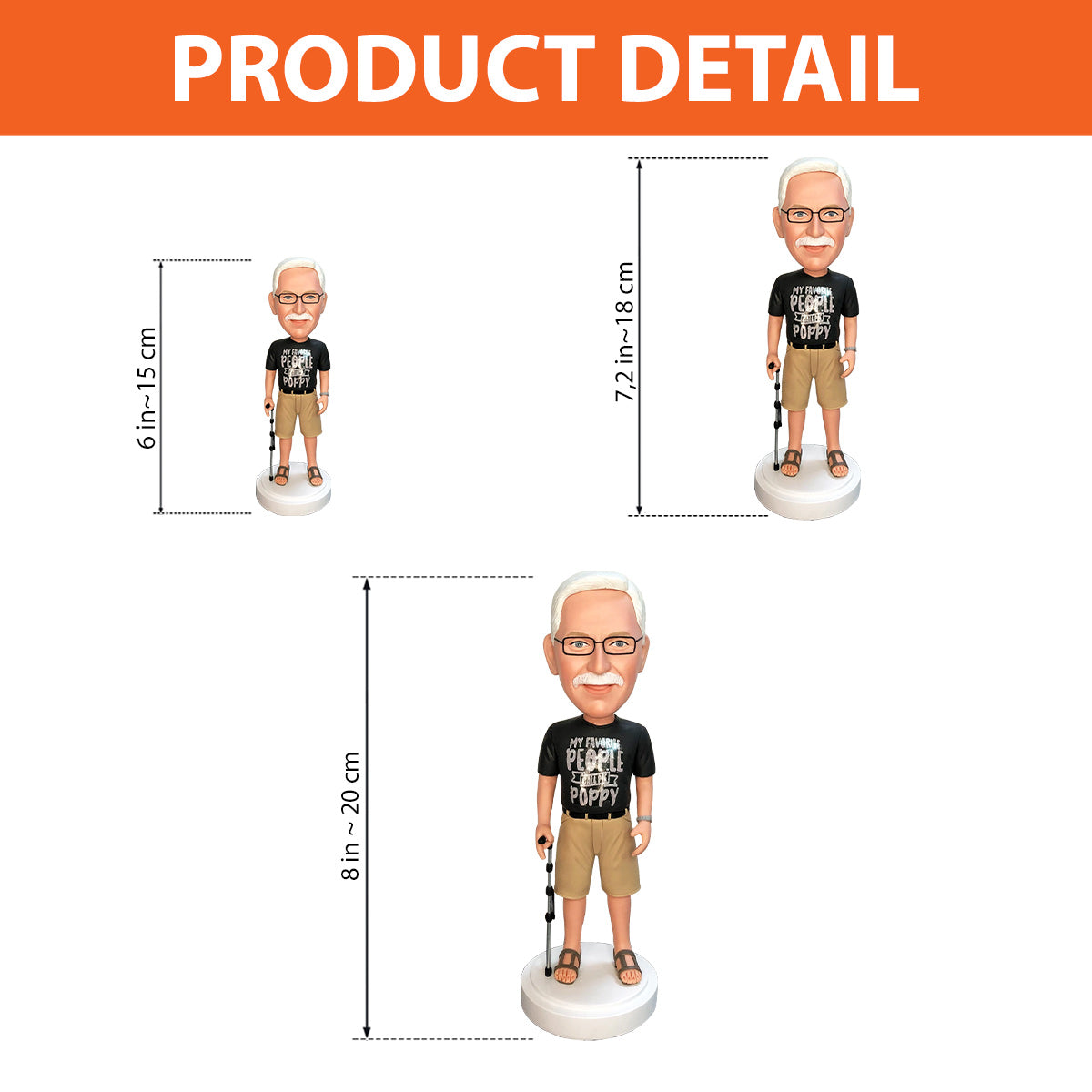 Mon grand-père - Cadeau pour grand-père - Figurine à tête oscillante personnalisée