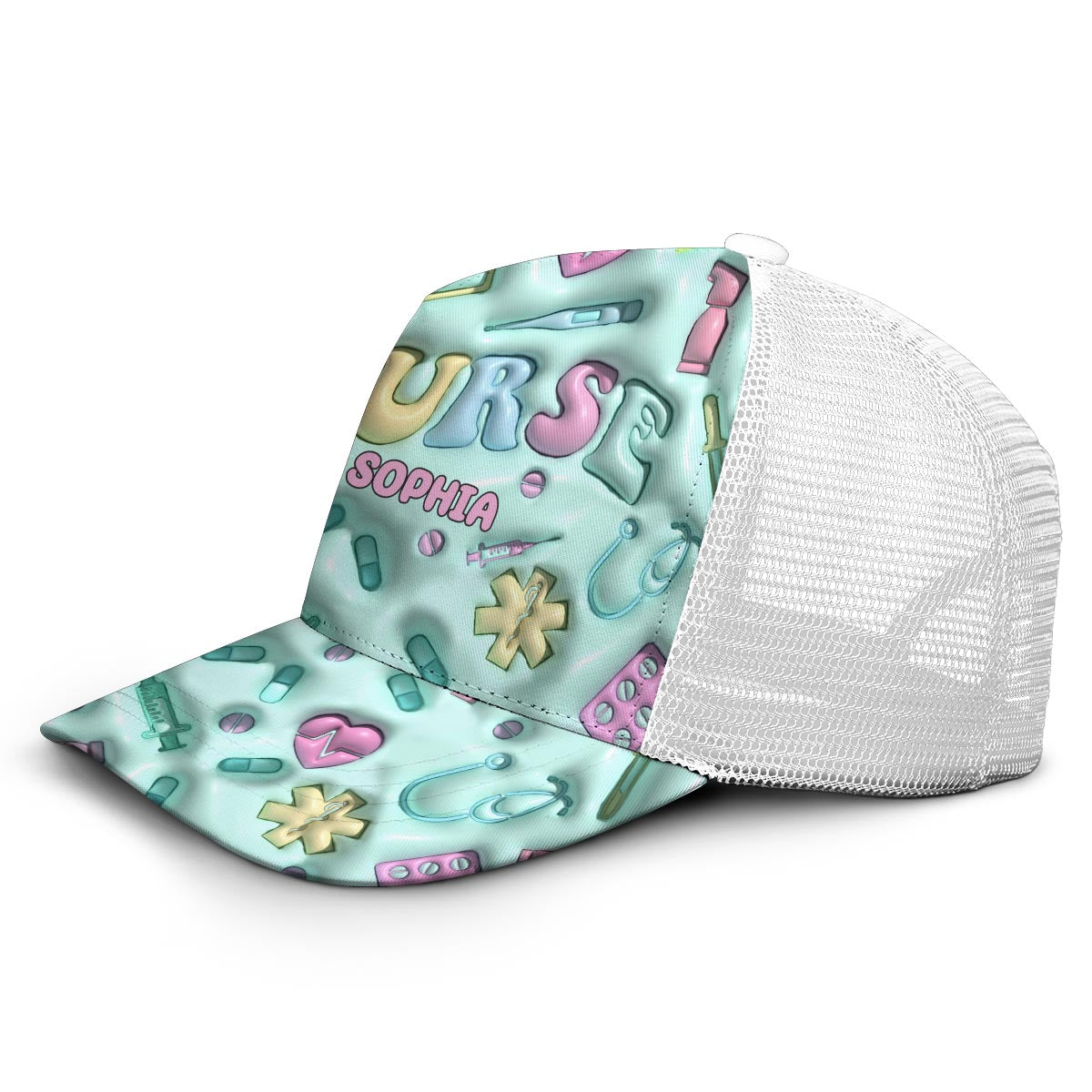 Vie d'infirmière - Casquette de camionneur personnalisée pour infirmière