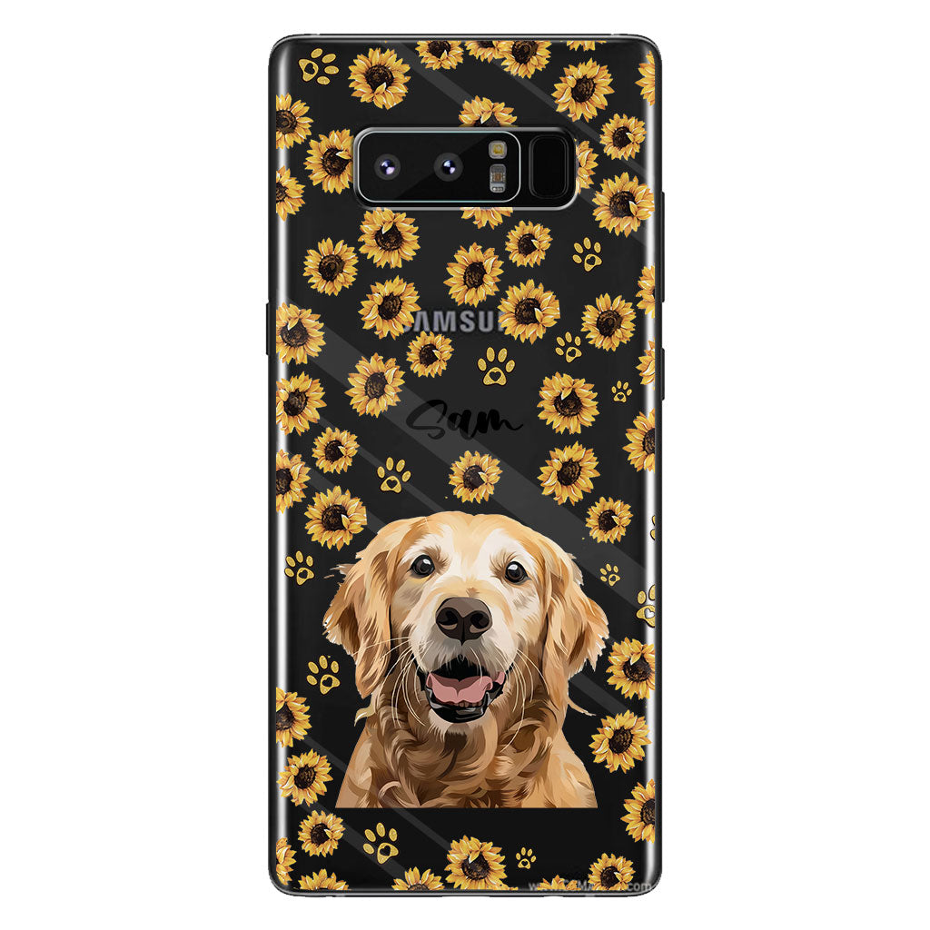 Tu es mon rayon de soleil - Coque de téléphone transparente personnalisée pour chien