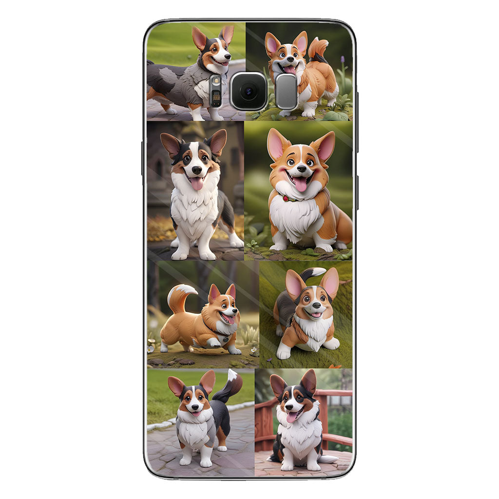 Collage de photos d'animaux de compagnie façon cartoon - Cadeau pour les amoureux des chiens et des chats - Coque de téléphone personnalisée