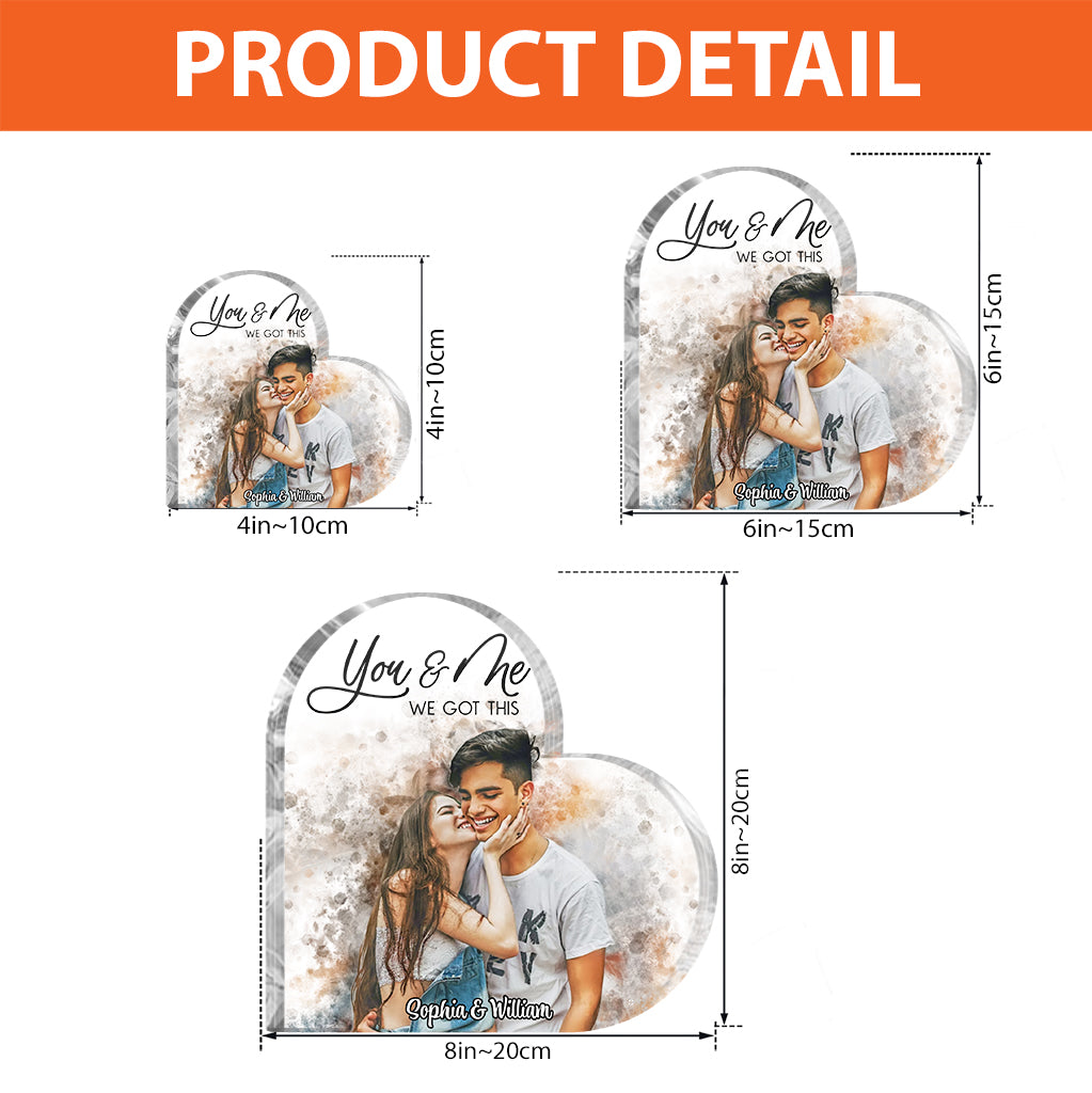 Toi et moi, on gère - Plaque acrylique personnalisée pour couple