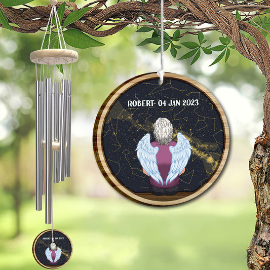 When I Look At The Stars - Personalized Memorial Wind Chime