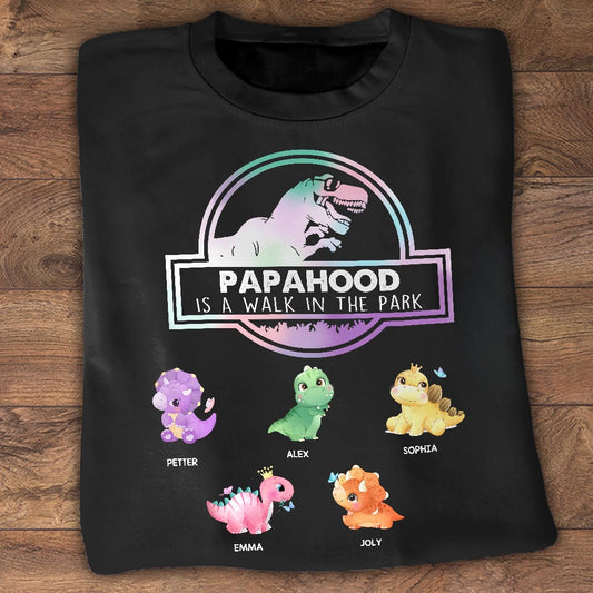 Être père, c'est comme marcher - Cadeau pour papa, grand-père - T-shirt et sweat à capuche personnalisés