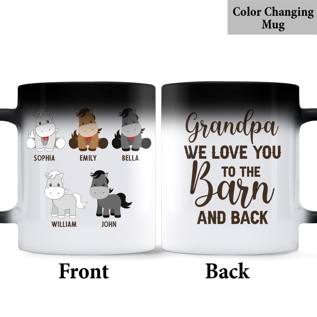 Les Petits Poneys de Papa - Cadeau sur le thème des chevaux pour papa, grand-père, mari, lui - Mug personnalisé