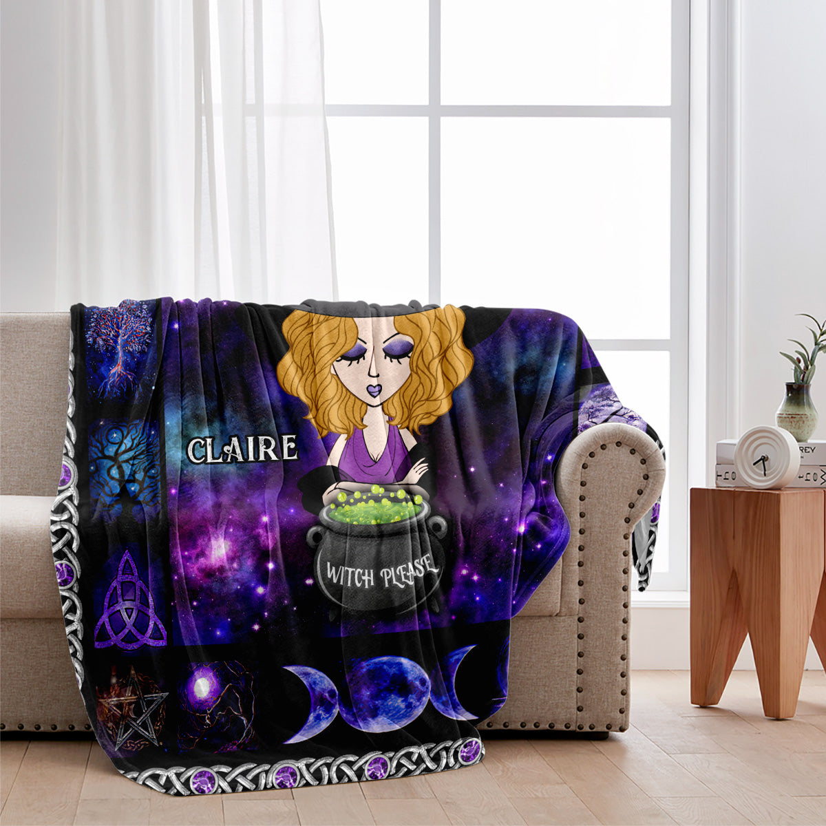 Couverture de sorcière personnalisée - S'il vous plaît
