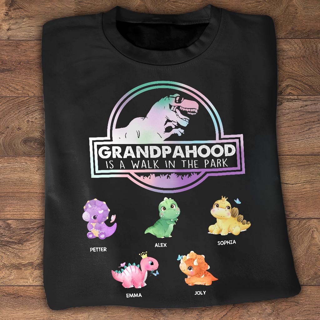 Fatherhood Is A Walk - Gift for dad, grandpa - Personalized T-shirt And Hoodie