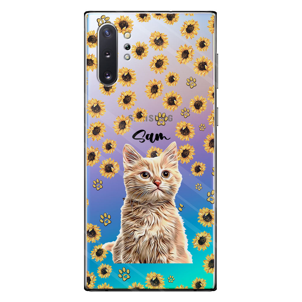 Tu es mon rayon de soleil - Coque de téléphone transparente personnalisée pour chien