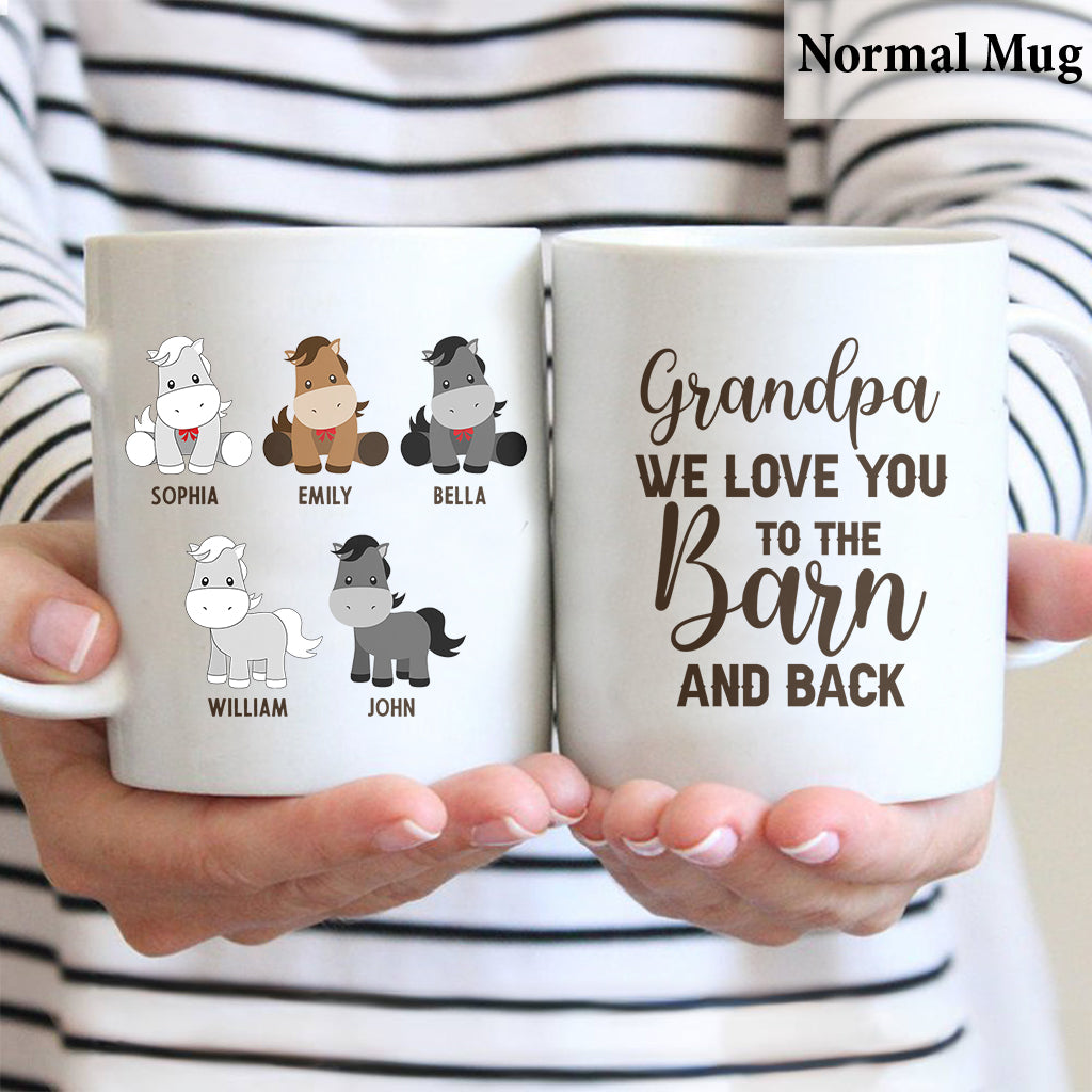 Les Petits Poneys de Papa - Cadeau sur le thème des chevaux pour papa, grand-père, mari, lui - Mug personnalisé