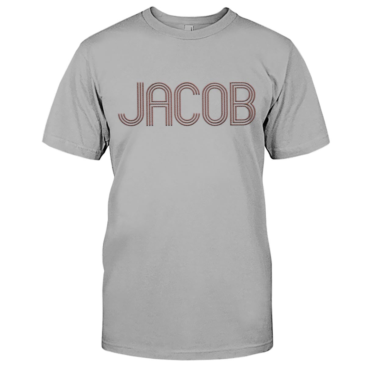 T-shirt brodé personnalisé pour couple avec nom personnalisé