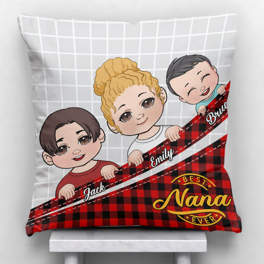 Best Grandma/ Mimi/ Nana Ever - Personalized Grandma Throw Pillow