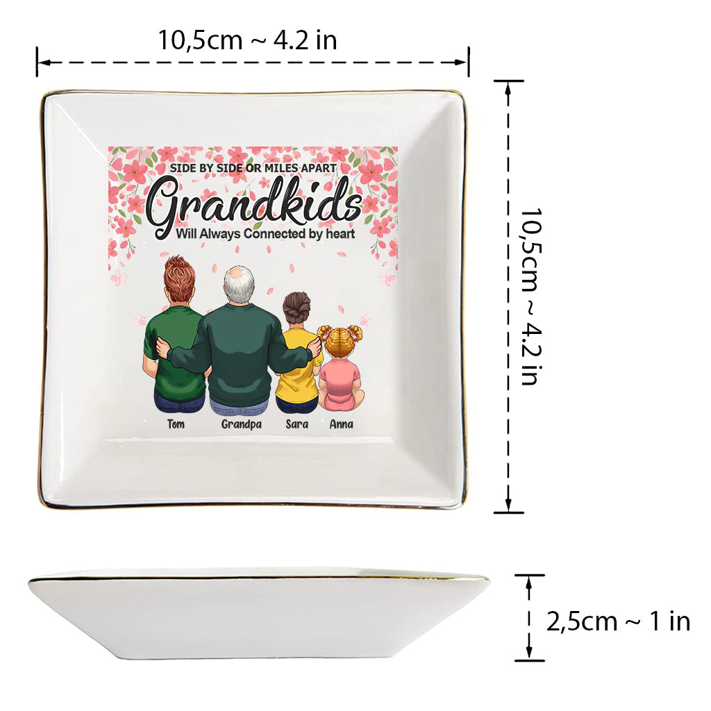 Side By Side - Cadeau pour grand-mère, grand-père - Porte-bijoux personnalisé