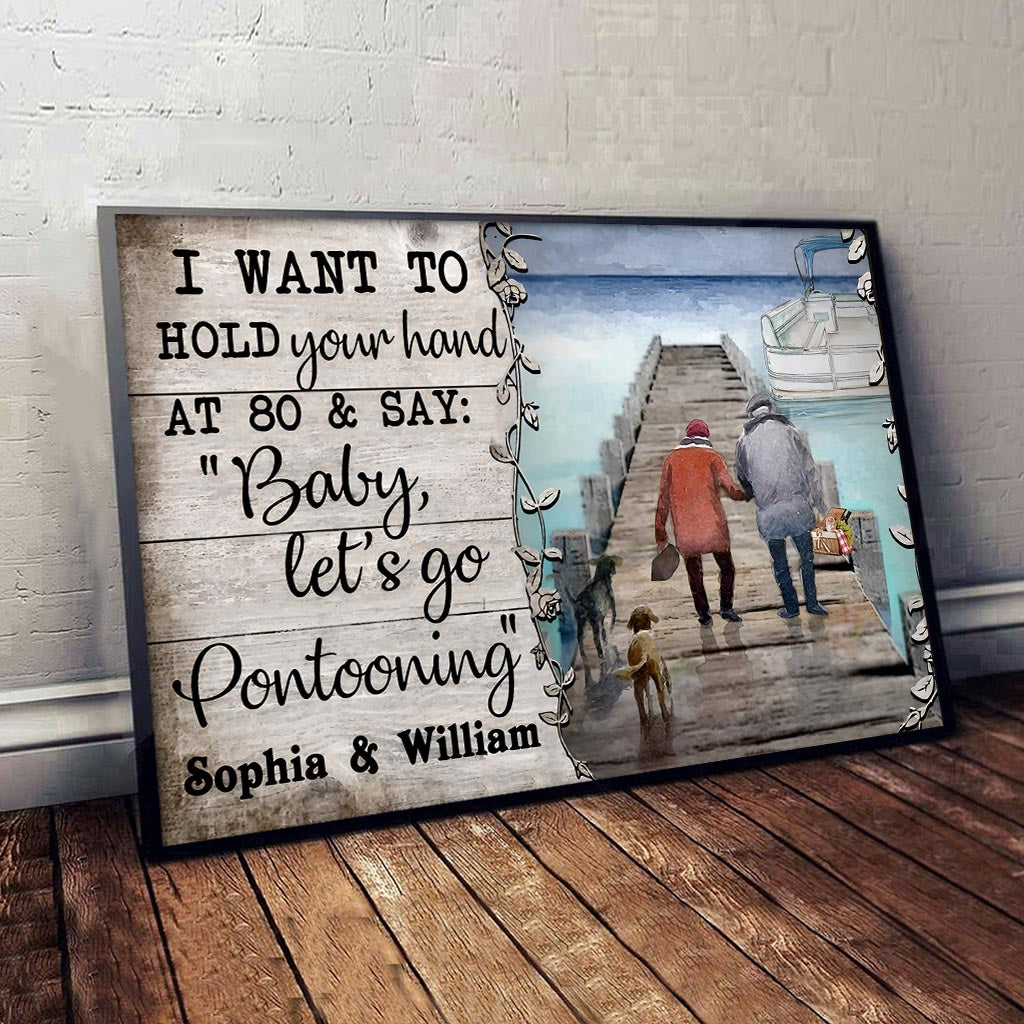 Allons faire du ponton ! - Toile et affiche personnalisées pour ponton