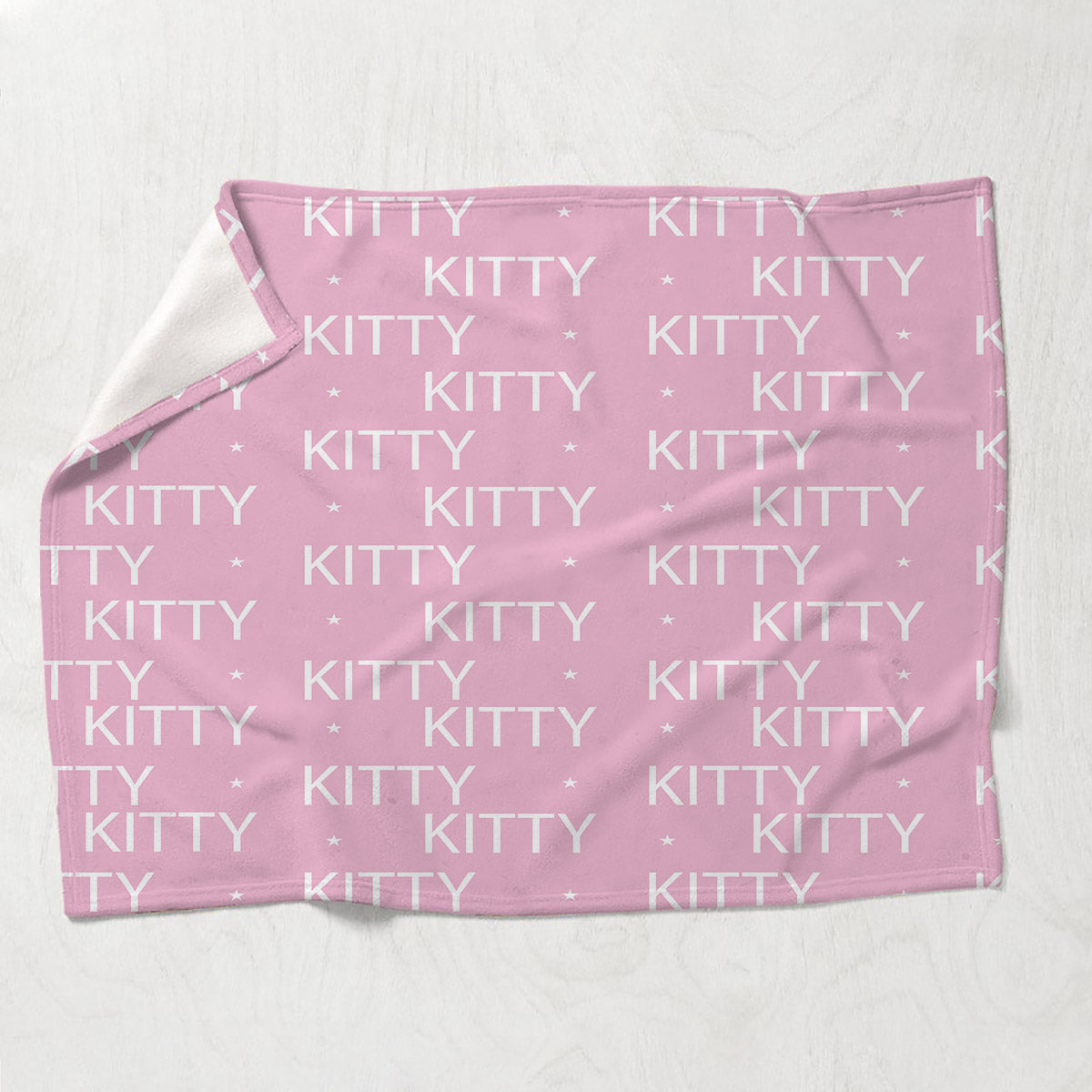 Custom Cat Name Pattern - Personalized Cat Blanket
