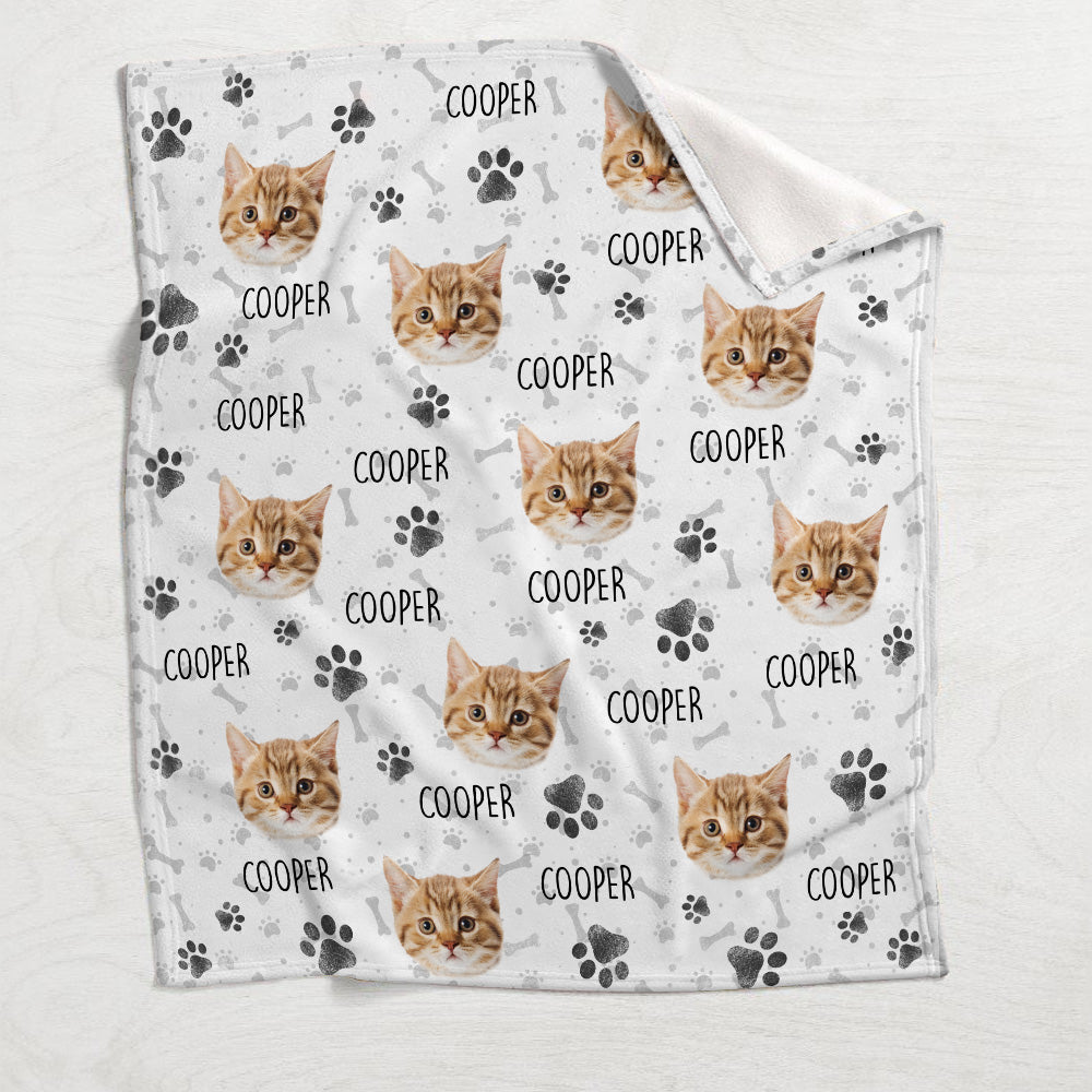 Couverture pour chat personnalisée à motifs colorés