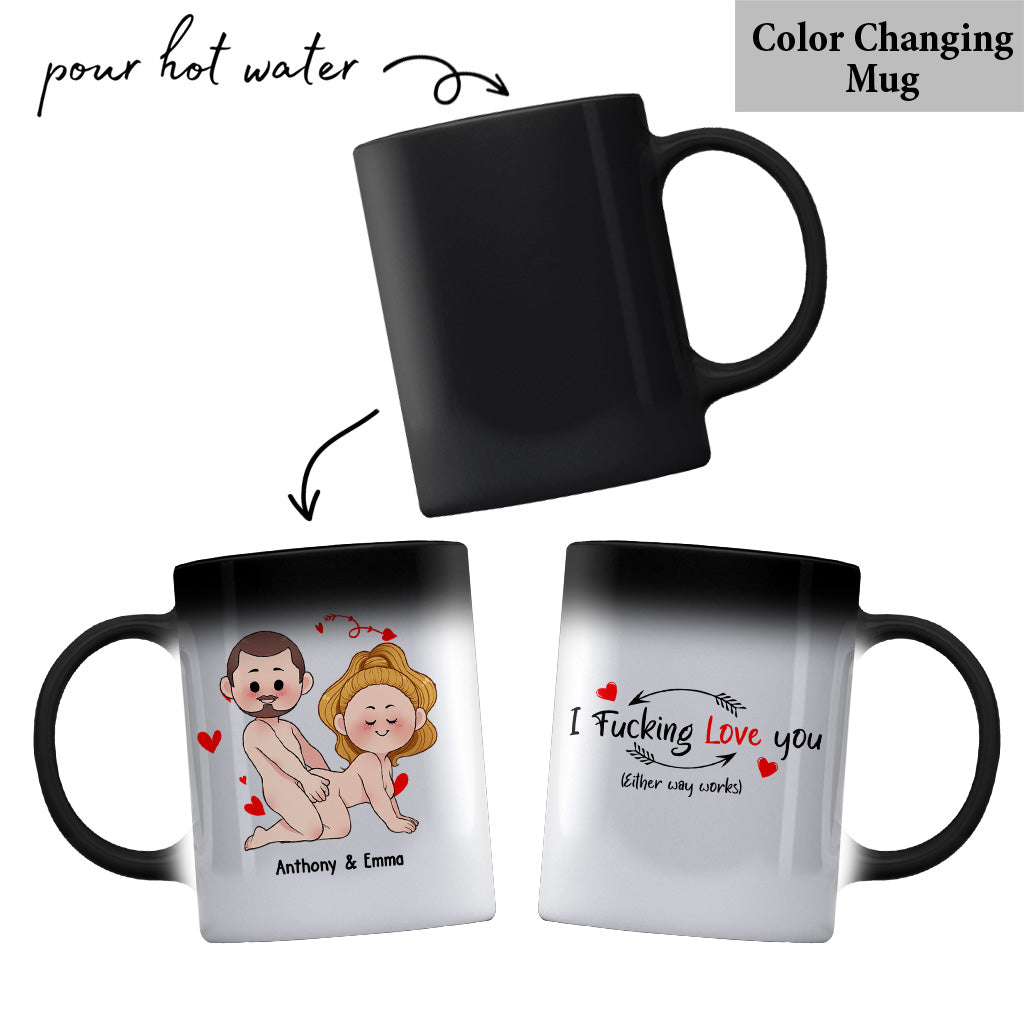 Je veux juste que tu sois heureux - Cadeau pour couple (mari, femme, petit ami, petite amie) - Mug personnalisé