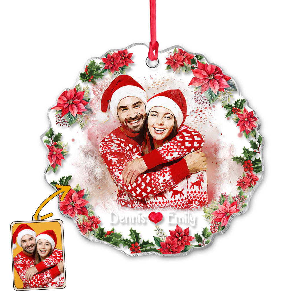 Personalized Watercolor Portraits - Personalized Couple Ornament
