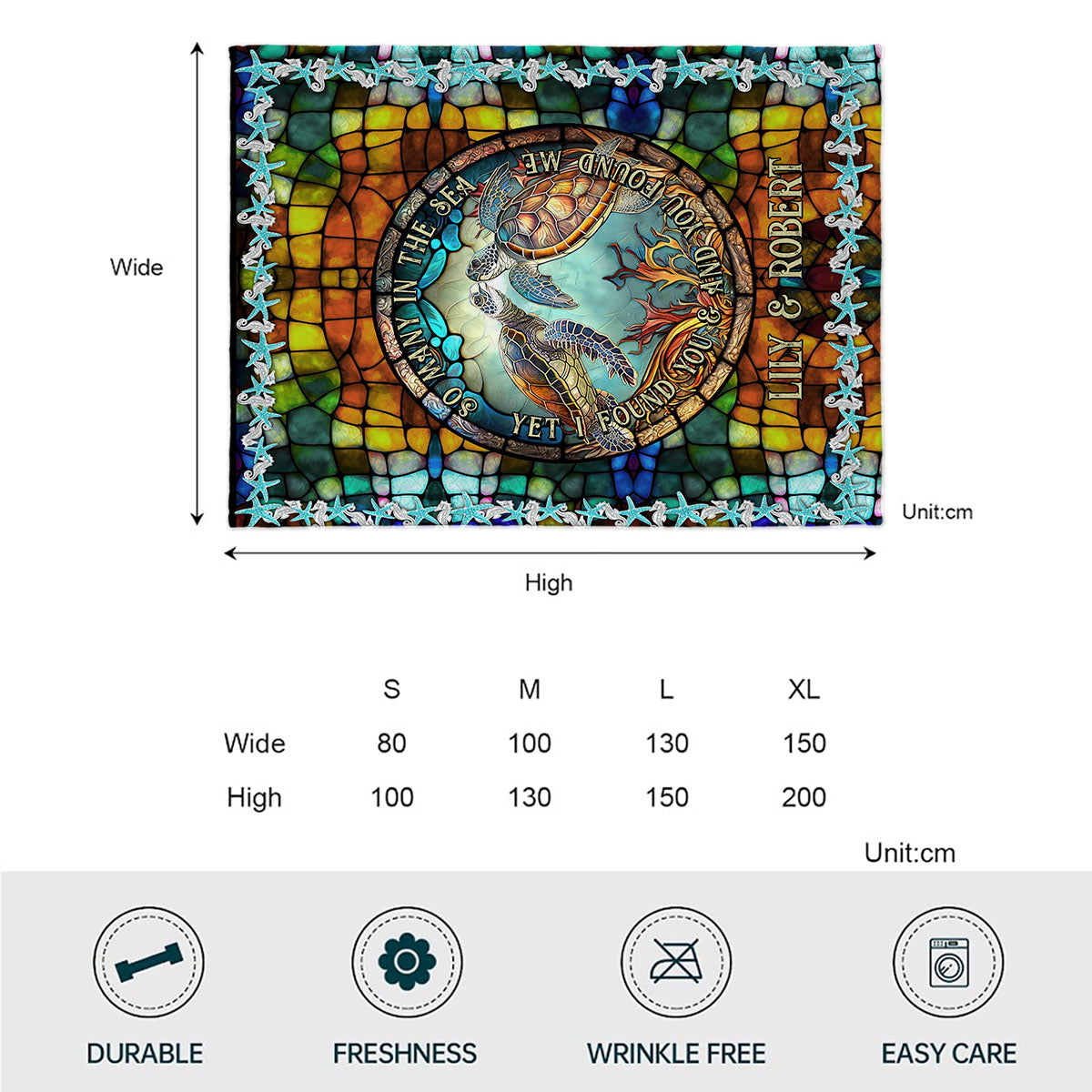 Tant de tortues dans la mer - Couverture personnalisée Tortue