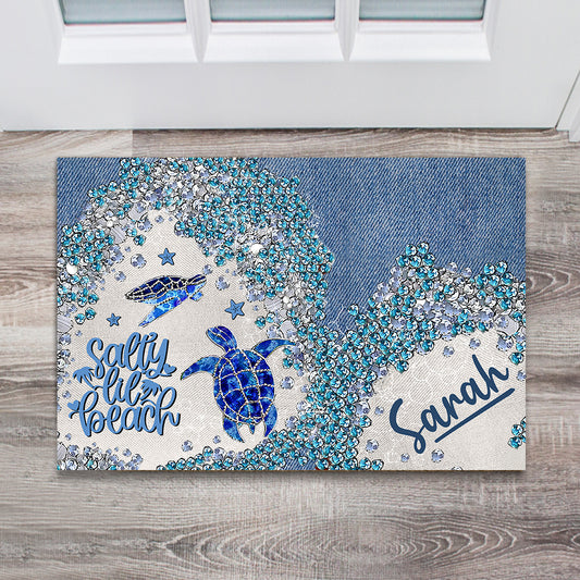 Turtle Bling - Personalized Turtle Doormat