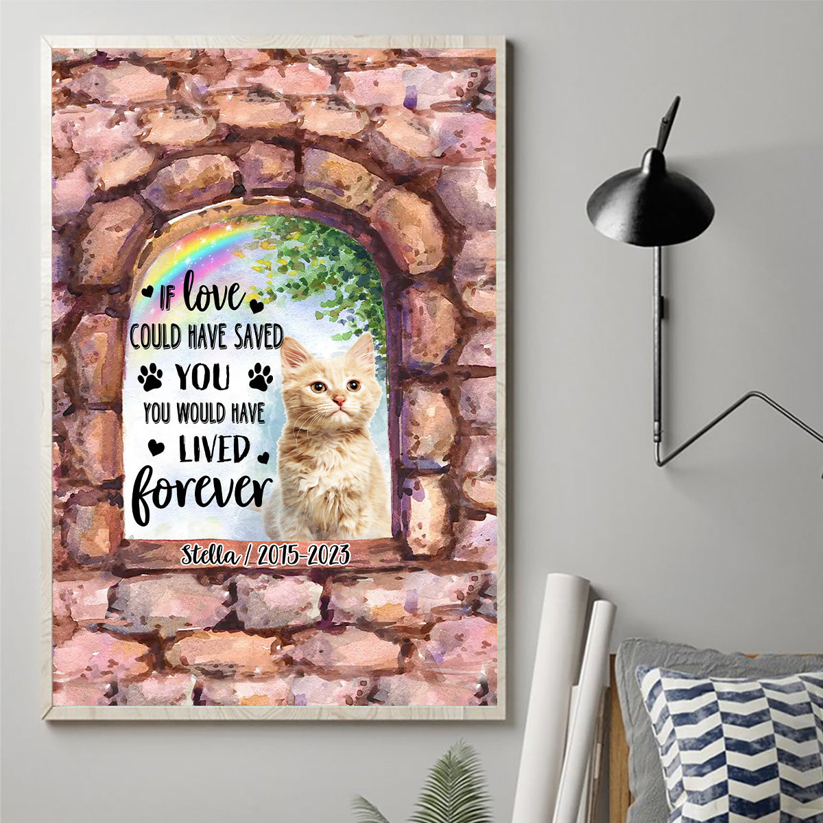 Plus à mes côtés - Toile et affiche personnalisées pour chien