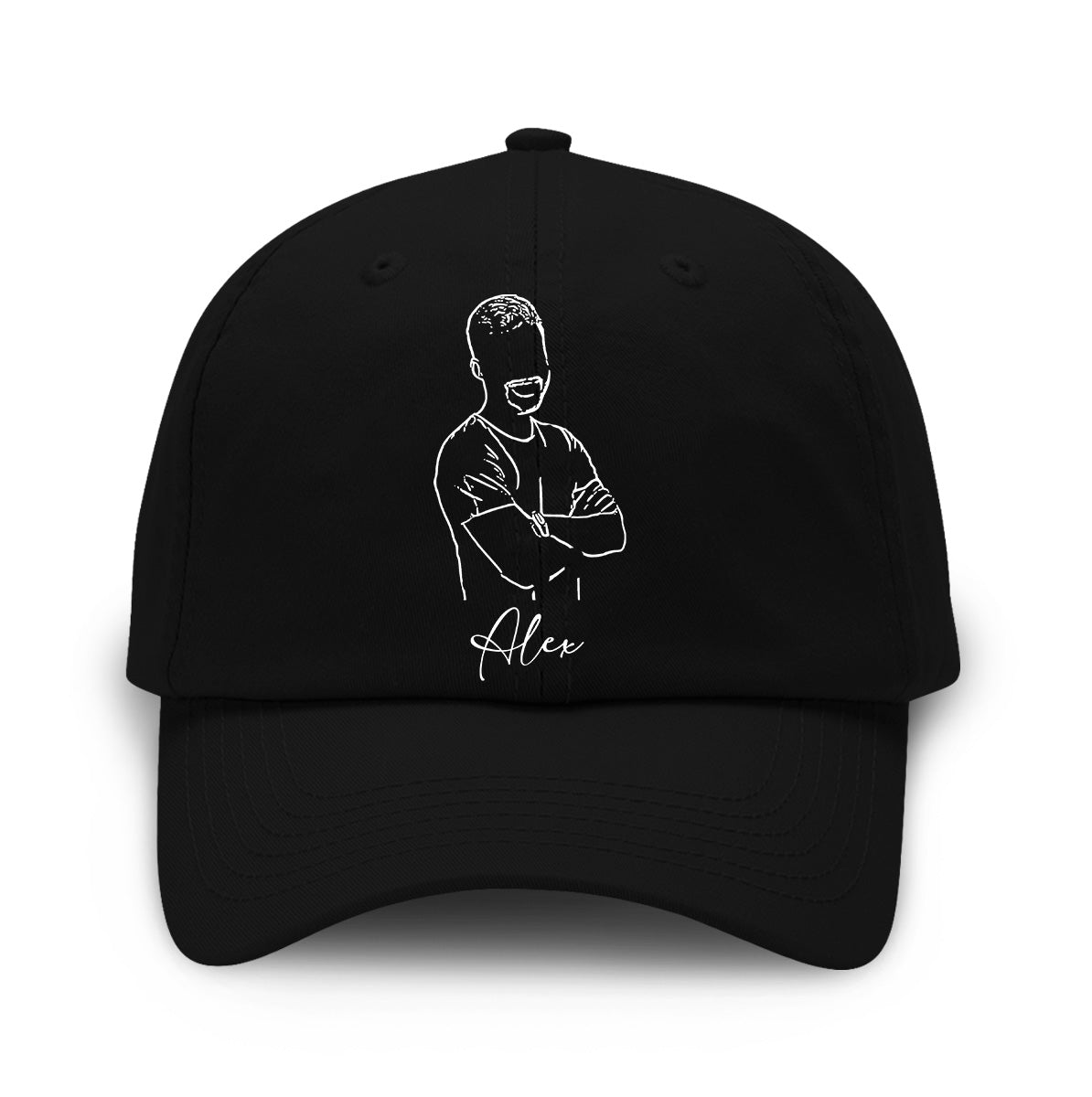 Custom Photo - Personalized Uncle Embroidered Classic Cap