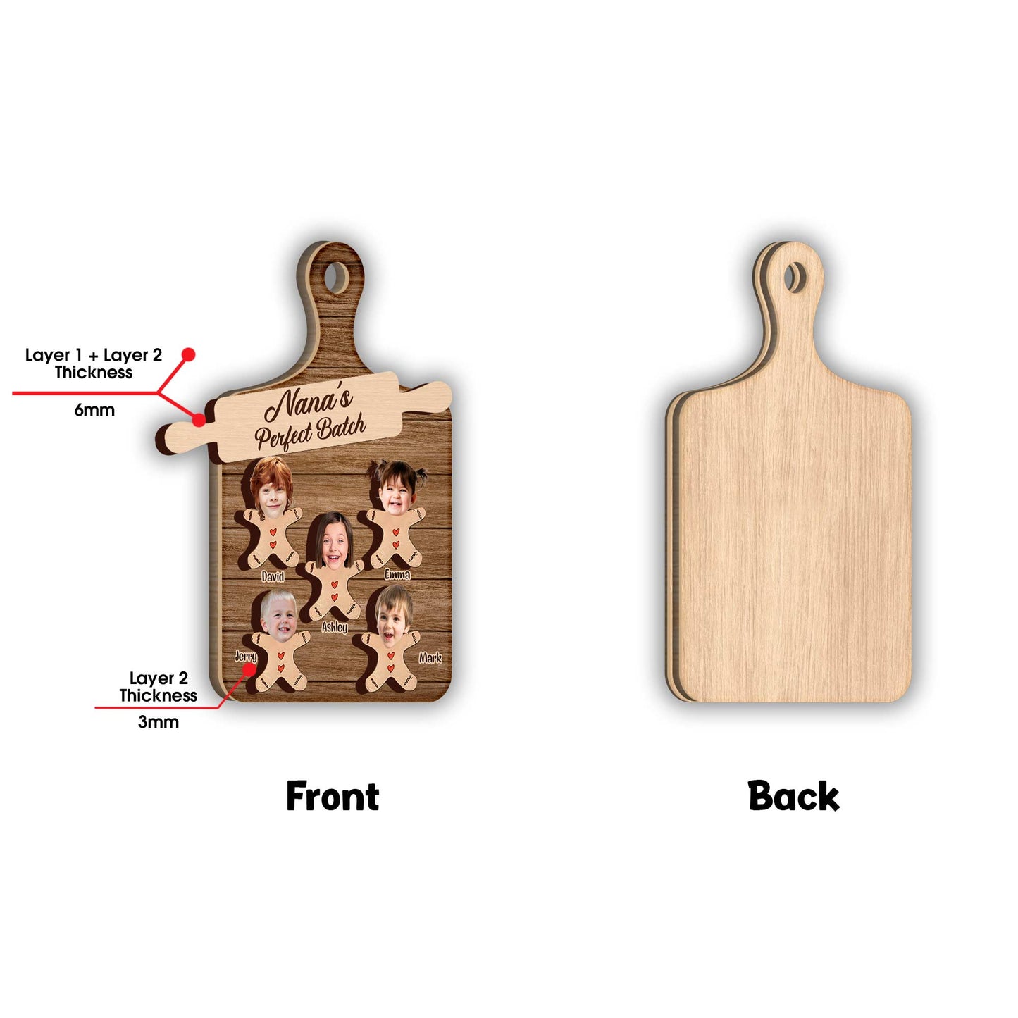 Le lot parfait de grand-mère - Ornement personnalisé à 2 couches pour grand-mère