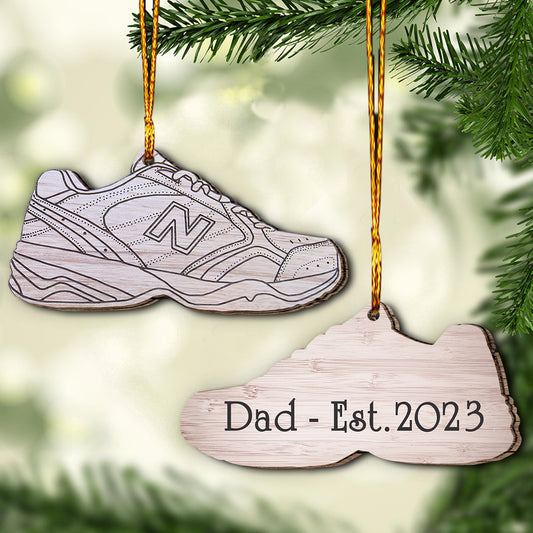 Dad Shoes - Gift for dad - Personalized Ornament