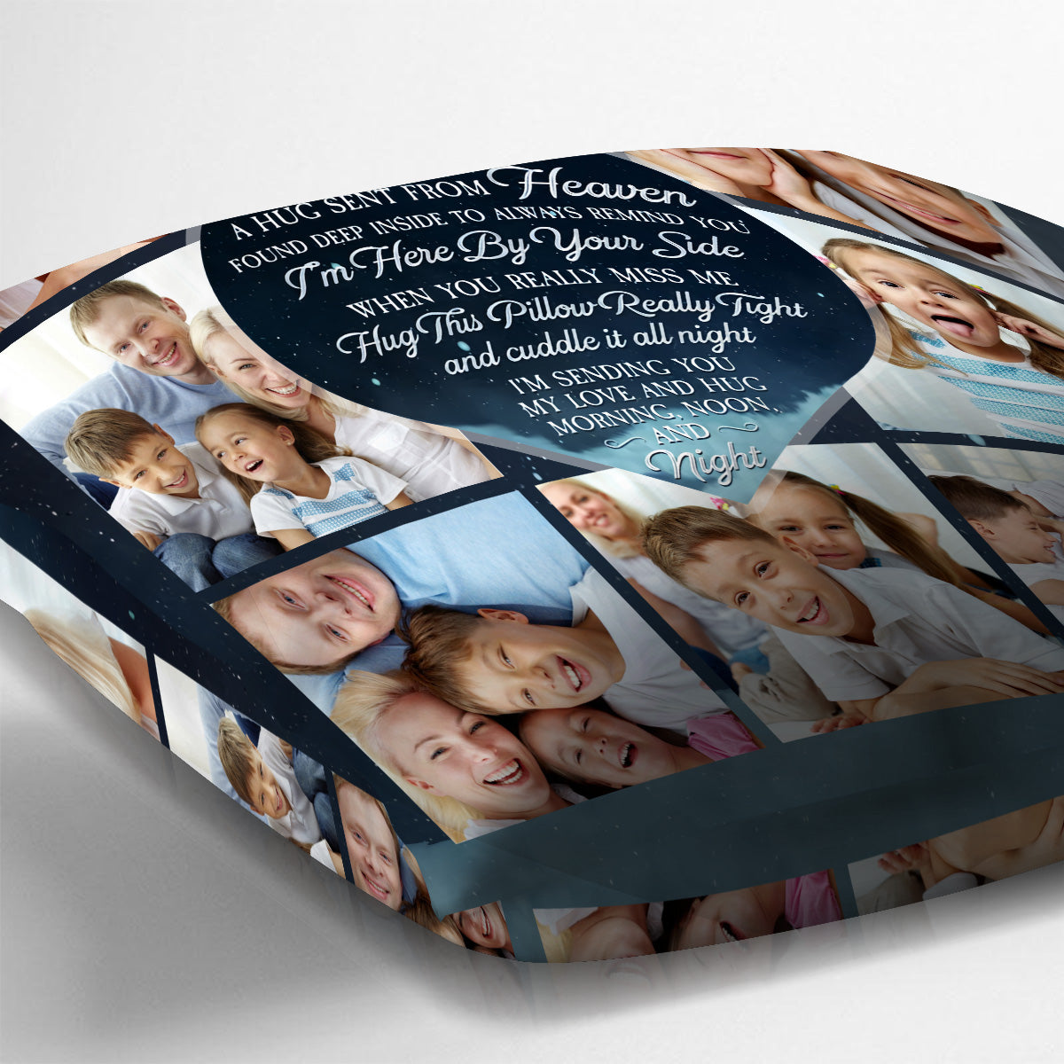 A Hug Sent From Heaven - Personalized Memorial Throw Pillow