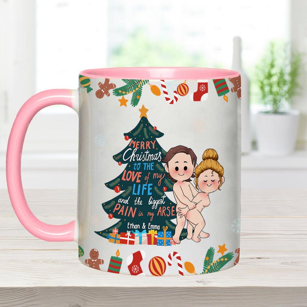 Joyeux Noël à l'amour de ma vie - Mug personnalisé pour couple