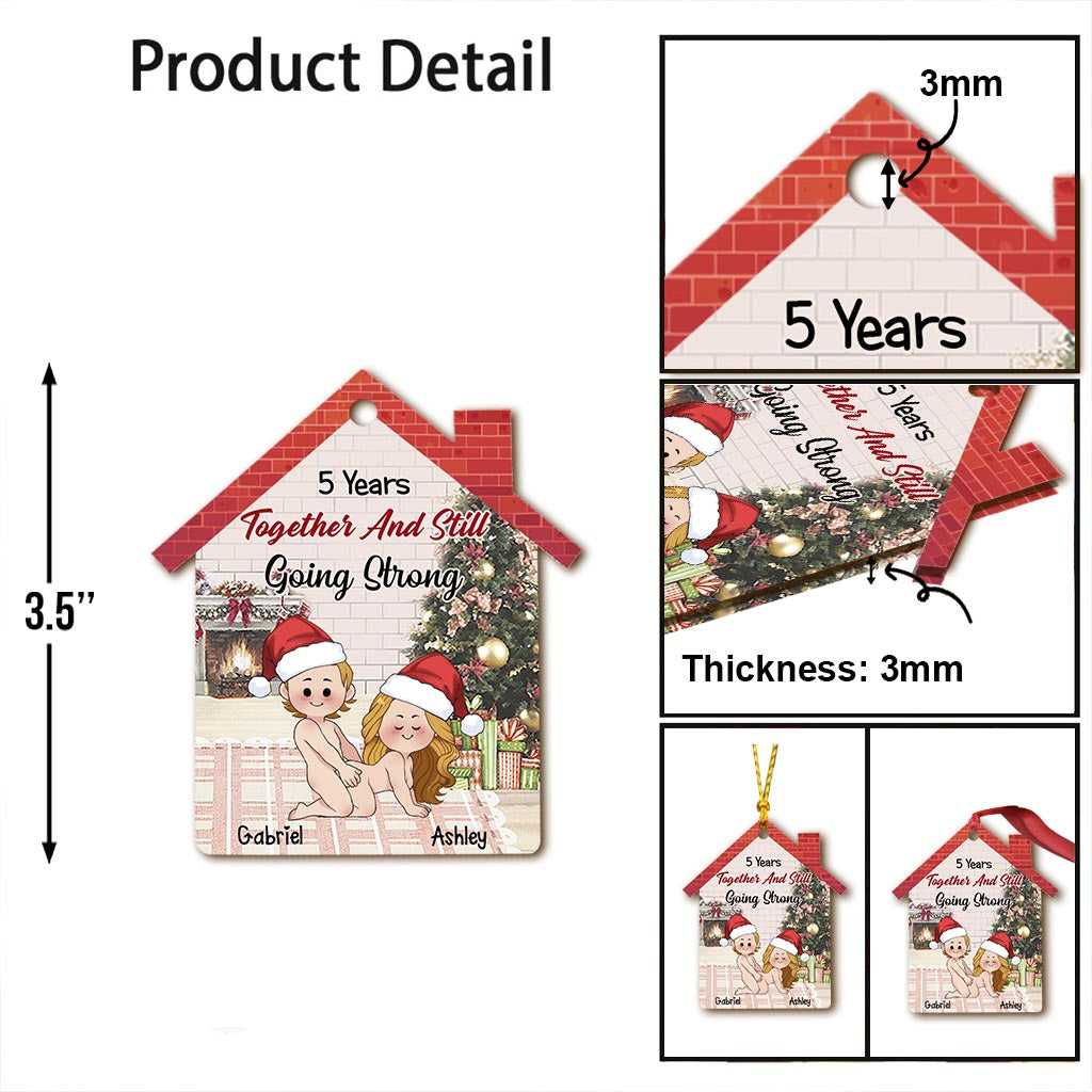 Et toujours aussi amoureux - Ornement personnalisé pour couple