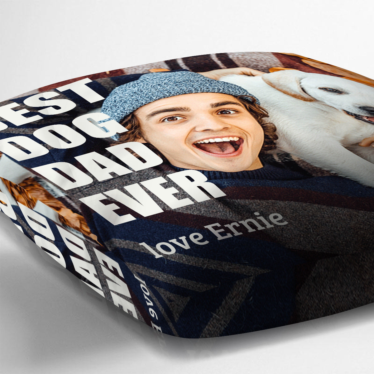 Meilleure maman/mère/grand-mère de chien... au monde - Coussin décoratif personnalisé