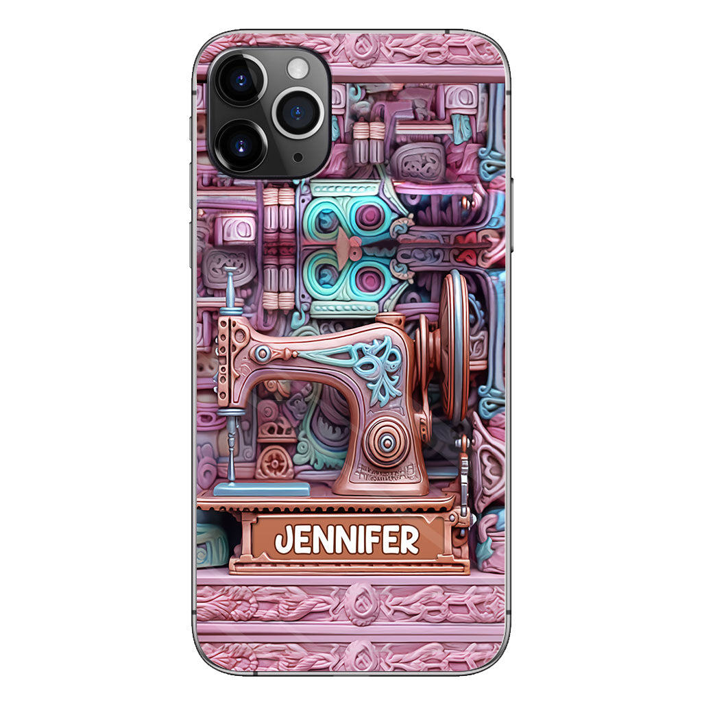 Passionnée de couture - Étui de téléphone personnalisé sur le thème de la couture