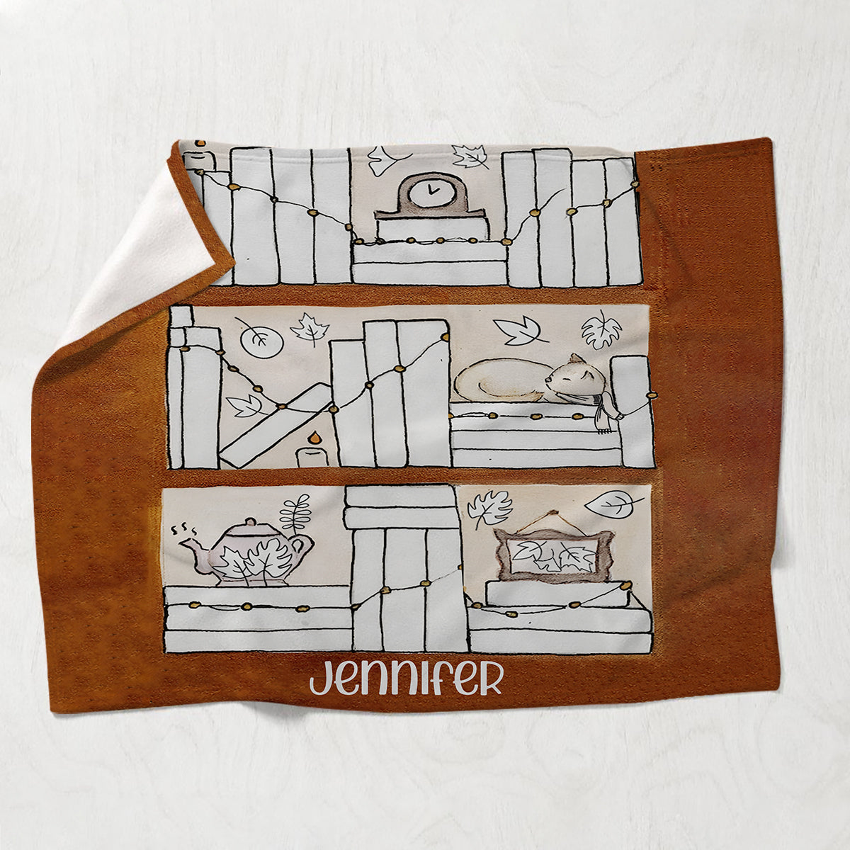 Couverture de lecture personnalisée « Quatre Saisons »