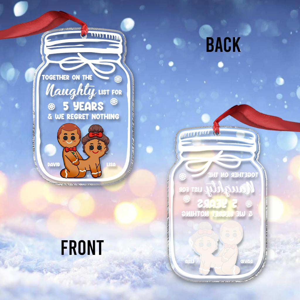 Ensemble sur la liste des vilains depuis des années - Ornement personnalisé pour couple