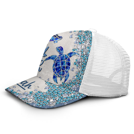 Casquette de camionneur Turtle Bling personnalisée - Tortue